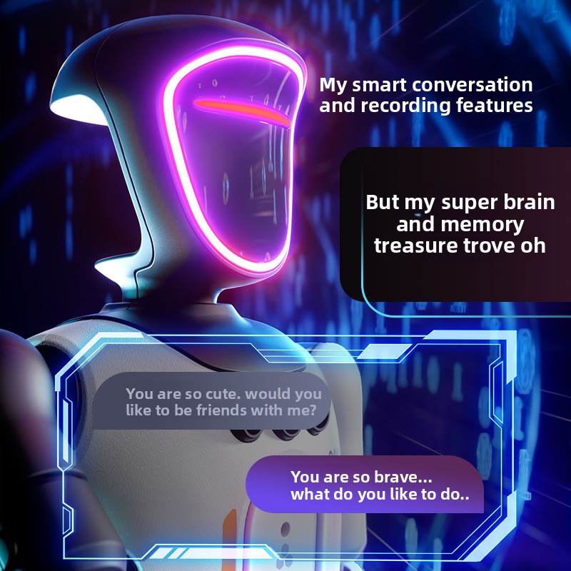 Smart AI Humanoid Robot Toy STEM Educational Voice Interactive Dancing Singing Remote Control Rechargeable Kids