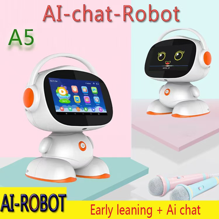 Cross-border E-commerce AI Early Education Machine Learning Dialogue Chat Dance Story Intelligent Robot Educational Toy Plastic