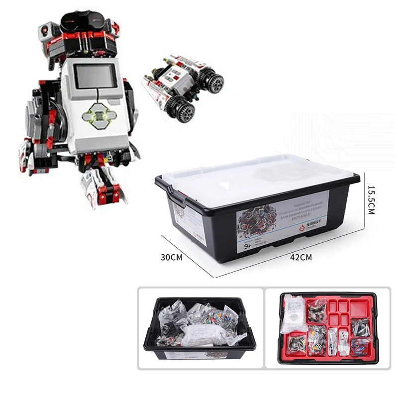 EV3 45544 Smart Educational Children's DIY Electronic Programmable Robot Kit with Lithium Battery-Plastic Building Blocks Toy