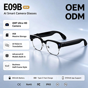 AI Smart Glasses 8MP HD Video Recording Real-Time Translation