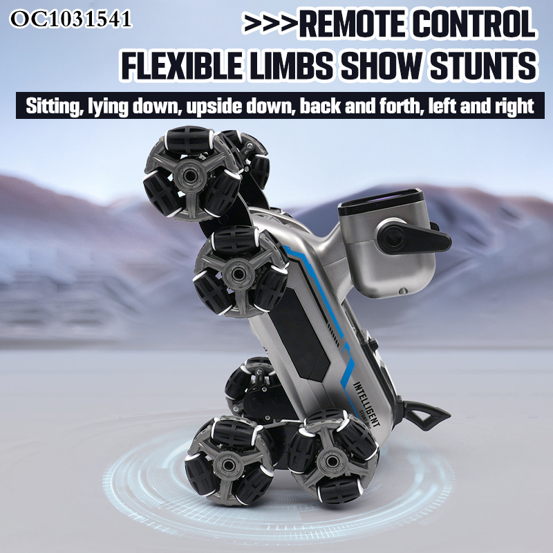 New Children's Intelligent Kid Remote Control Machine Robot Dog Toy Car Gift Eight Wheel Drive Stunt Mechanical Climbing Car