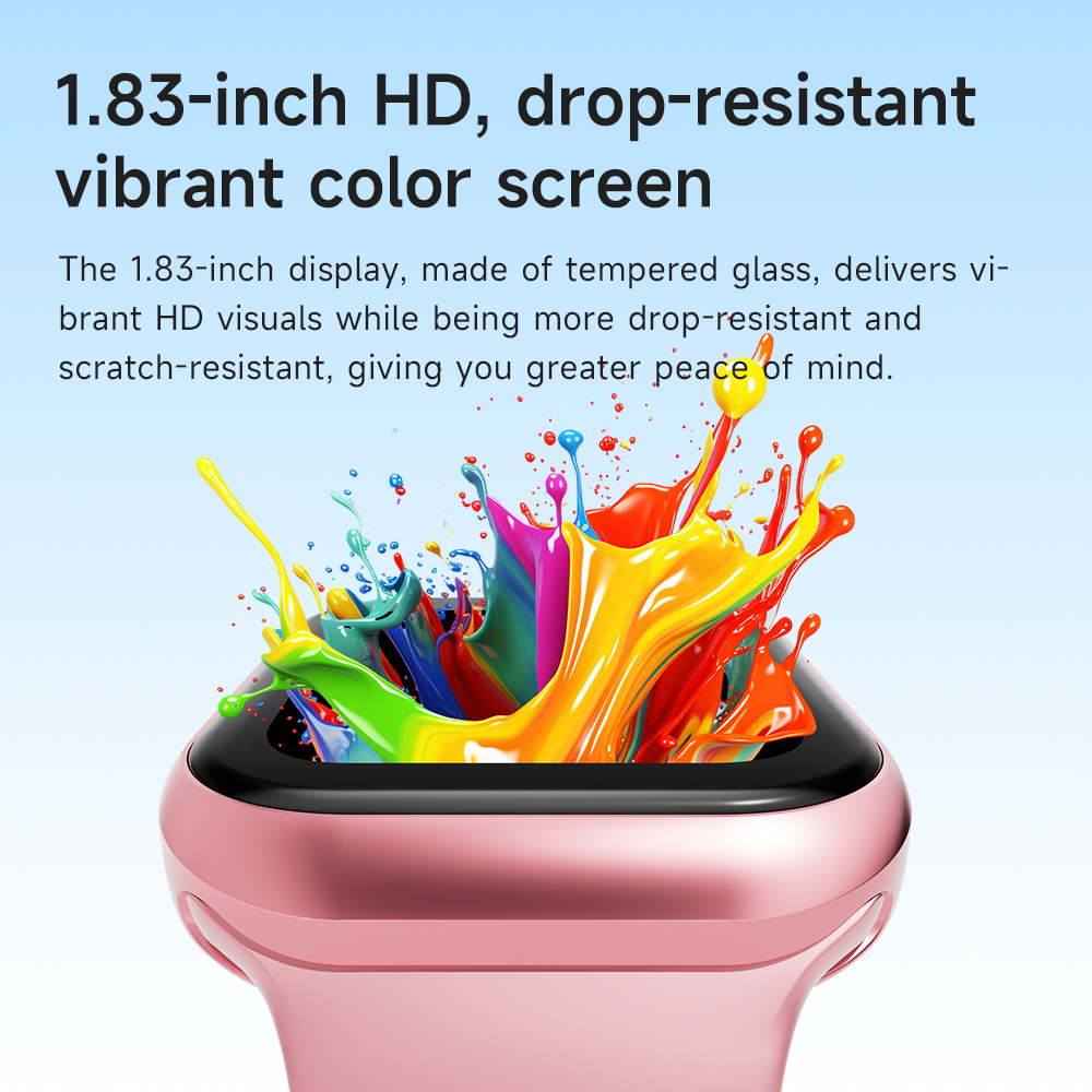 For HB5G AI RTOS 4G Smartwatch with GPS Tracker SOS Call SIM CARD for Child Safety Parental Monitoring 1.83-inch HD Screen OEM