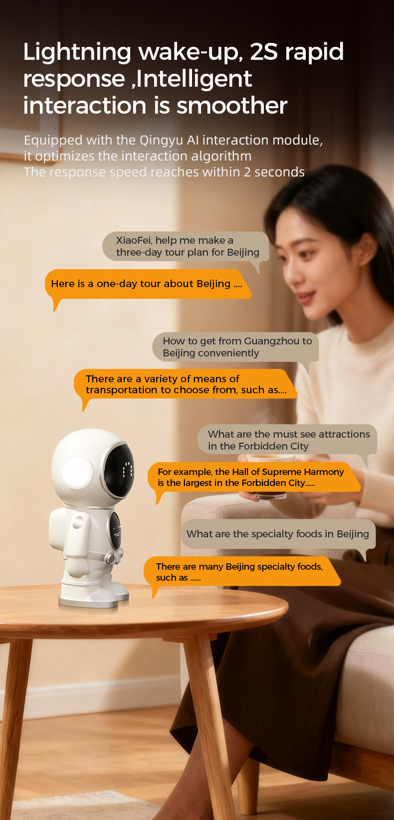 AI Desktop Emo Smart Robot WiFi Voice Control, Emotional Companion Kids Adults, Multilingual AI Desk Buddy Gift Home Office