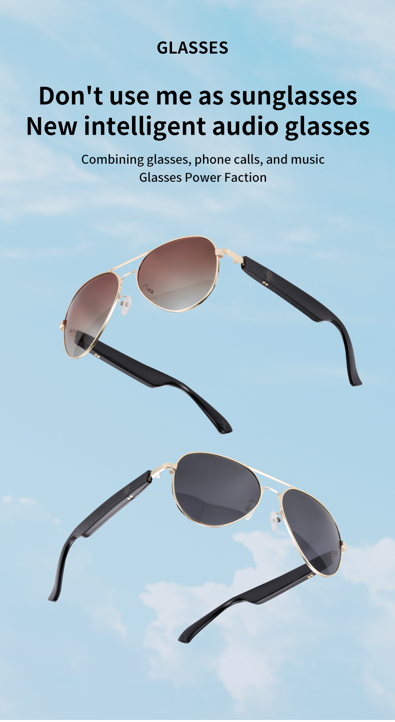 Factory Price AI Smart for Bluetooth Glasses Intelligent Video Camera and Translate Recording Function Wearable Headset