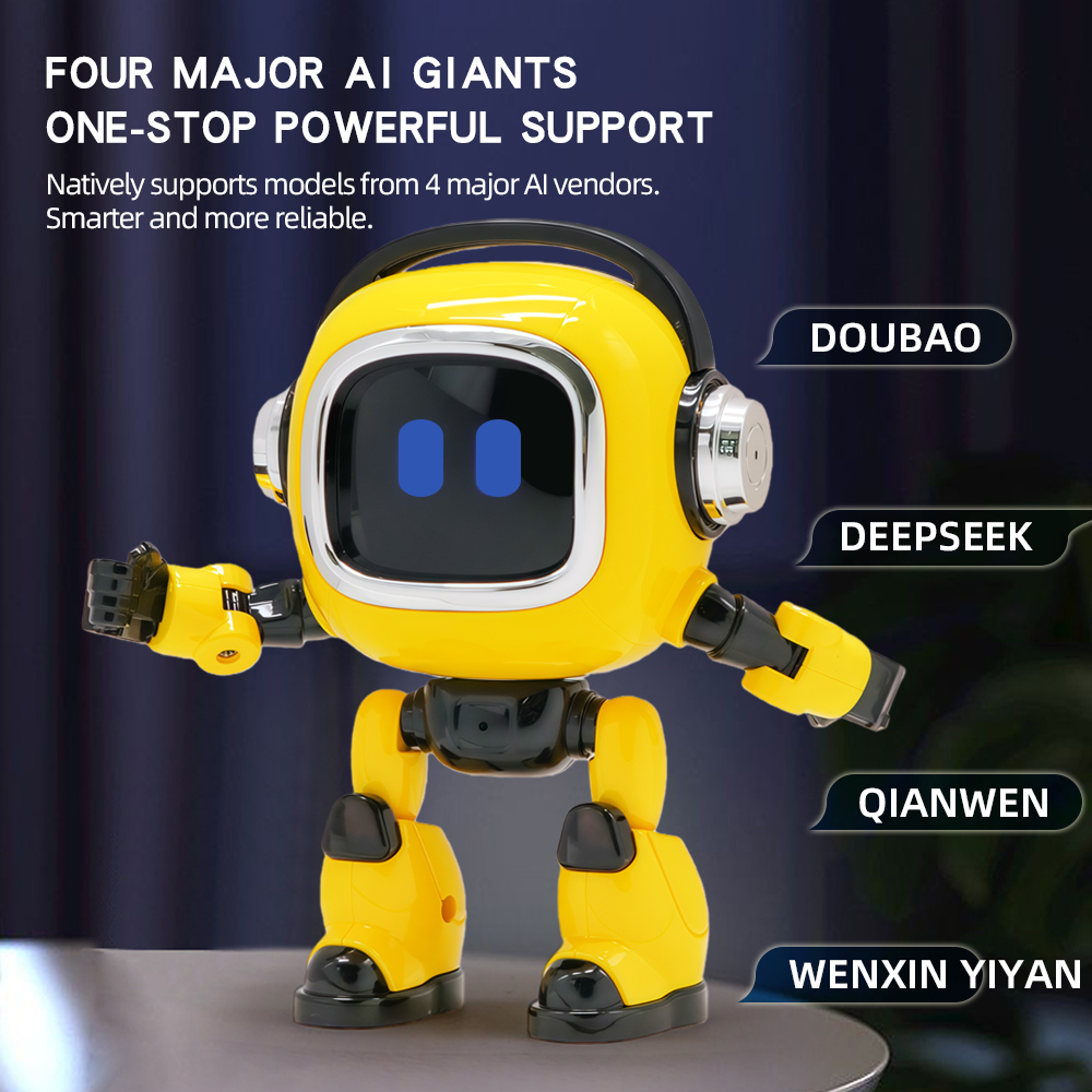 FS Smart Ai Robot Toy Multi Language Early Education Voice Control Interactive Dialogue DeepSeek Intelligent Robot with Lights
