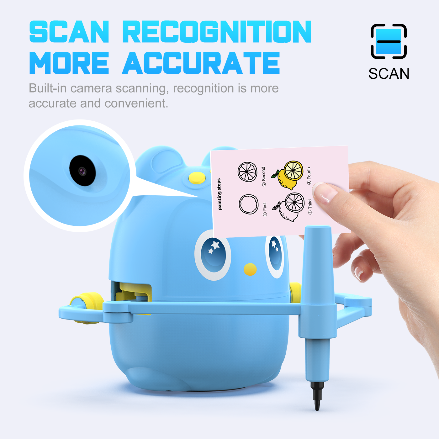 Smart Drawing Robot for Kids Voice Interactive Educational Drawing Machine Montessori Painting Learning Toys Camera Rechargeable
