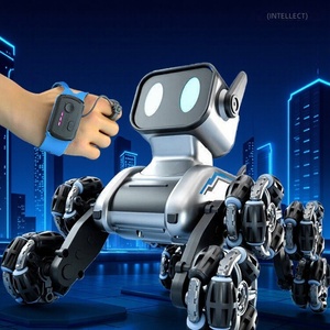 Gesture Controlled 8-Wheel Stunt Robot Dog