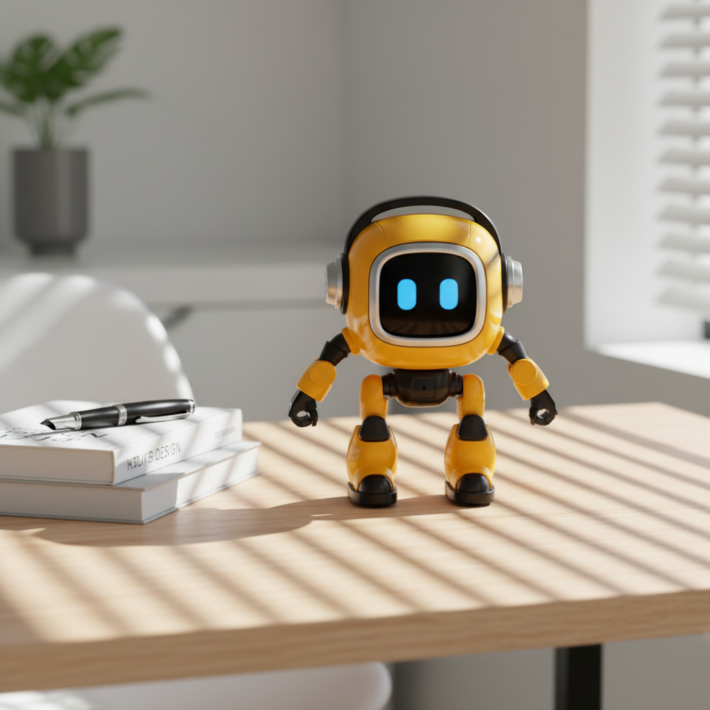 DeepSeek AI Desktop Robot - 37 Languages Multilingual Voice Companion, Smart AI Pet Toy for Education &amp; Desk Decor