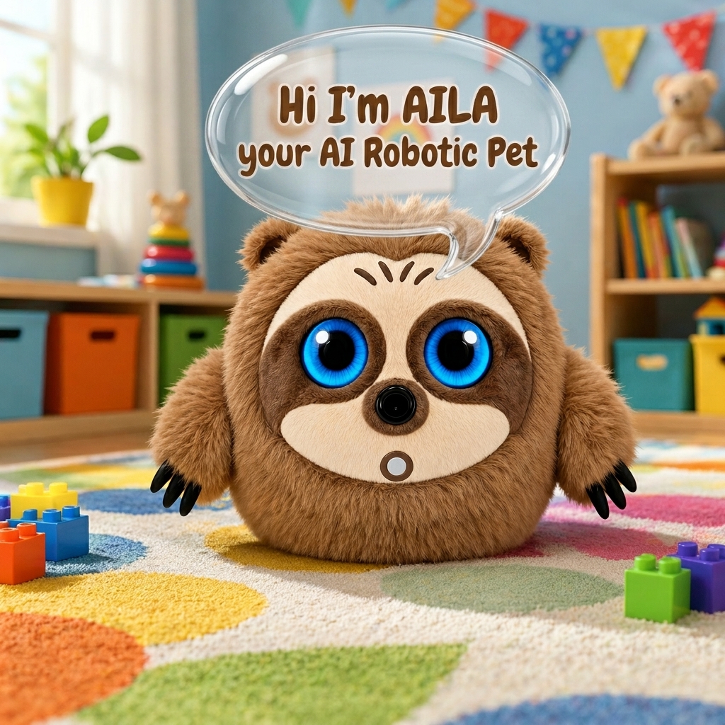 CADOTHY AILA Skin Safe Soft Plush AILA Hypoallergenic Children AI Toy Unique Gift AI Robot For Best Friends