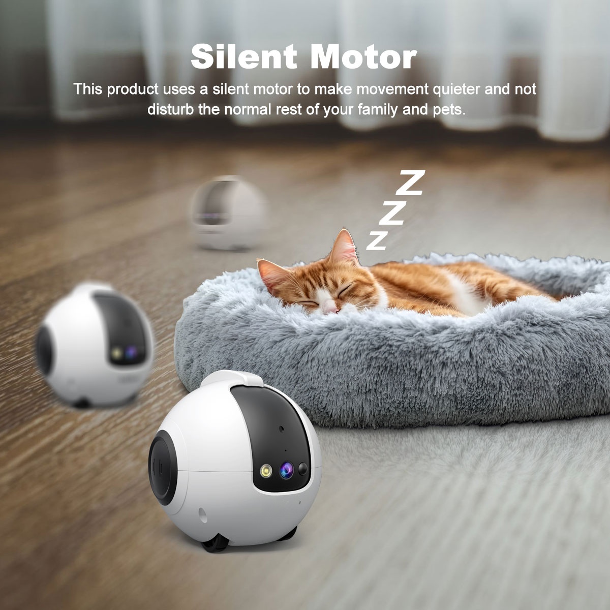 ChongxinIOT Automatic Pet Toy Robot 6 AI Play Modes Laser Feather Remote App Control Plastic Cats Dogs Companion Robot