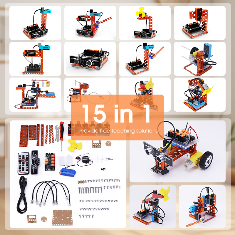 Hot Selling WEEEMAKE 15 in 1 Intelligent Smart Home Training Kit Educational Robot Kit for School Children DIY Build Smart Home