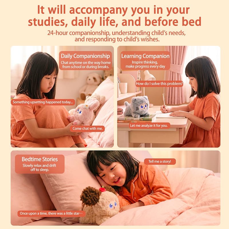 Smart Wish Pet AI Plush angle 3