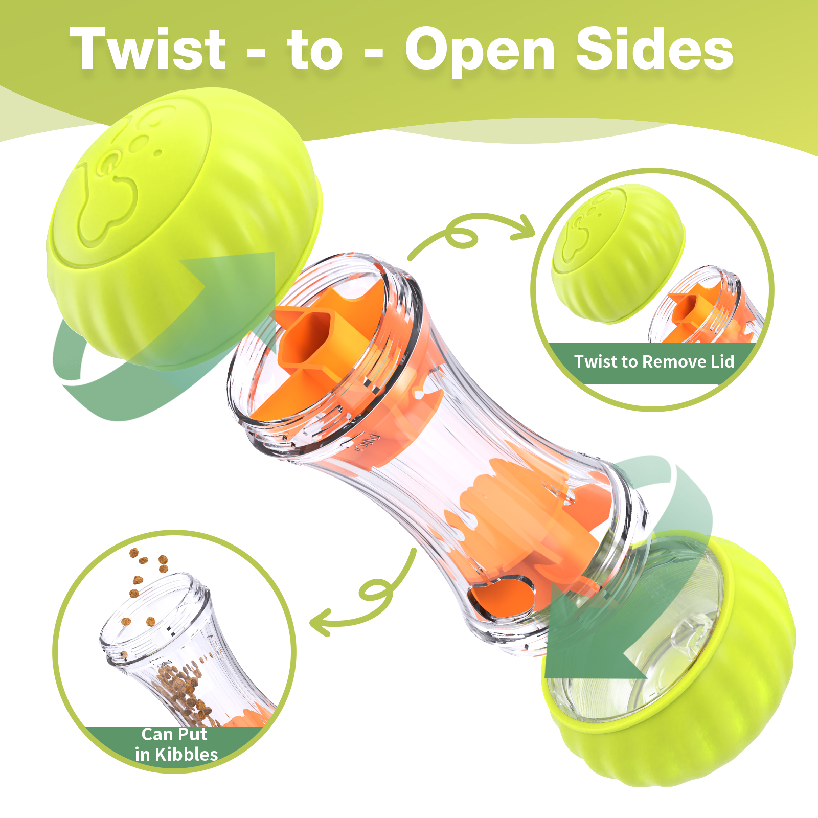 Wholesale Interactive Treat Dispensing Dog Toy Rechargeable LED Light up Puzzle Pet Slow Food Leaking Puppy Toy
