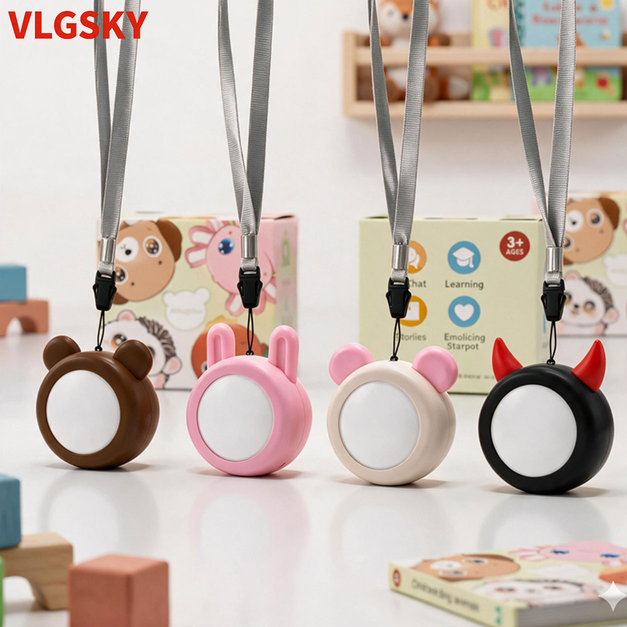 AI Smart Device Robot Toy Bag Pendant Wearable Assistant Device Voice Activated Toy Learning Tutoring Gift for Children ODM