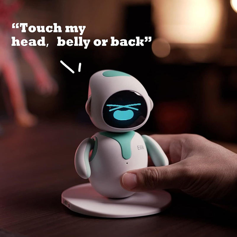 Eilik Mini Desktop Robot Cute Eilik Companion AI Smart Robot Pet With Abundant Emotions Touch Interactive Toys