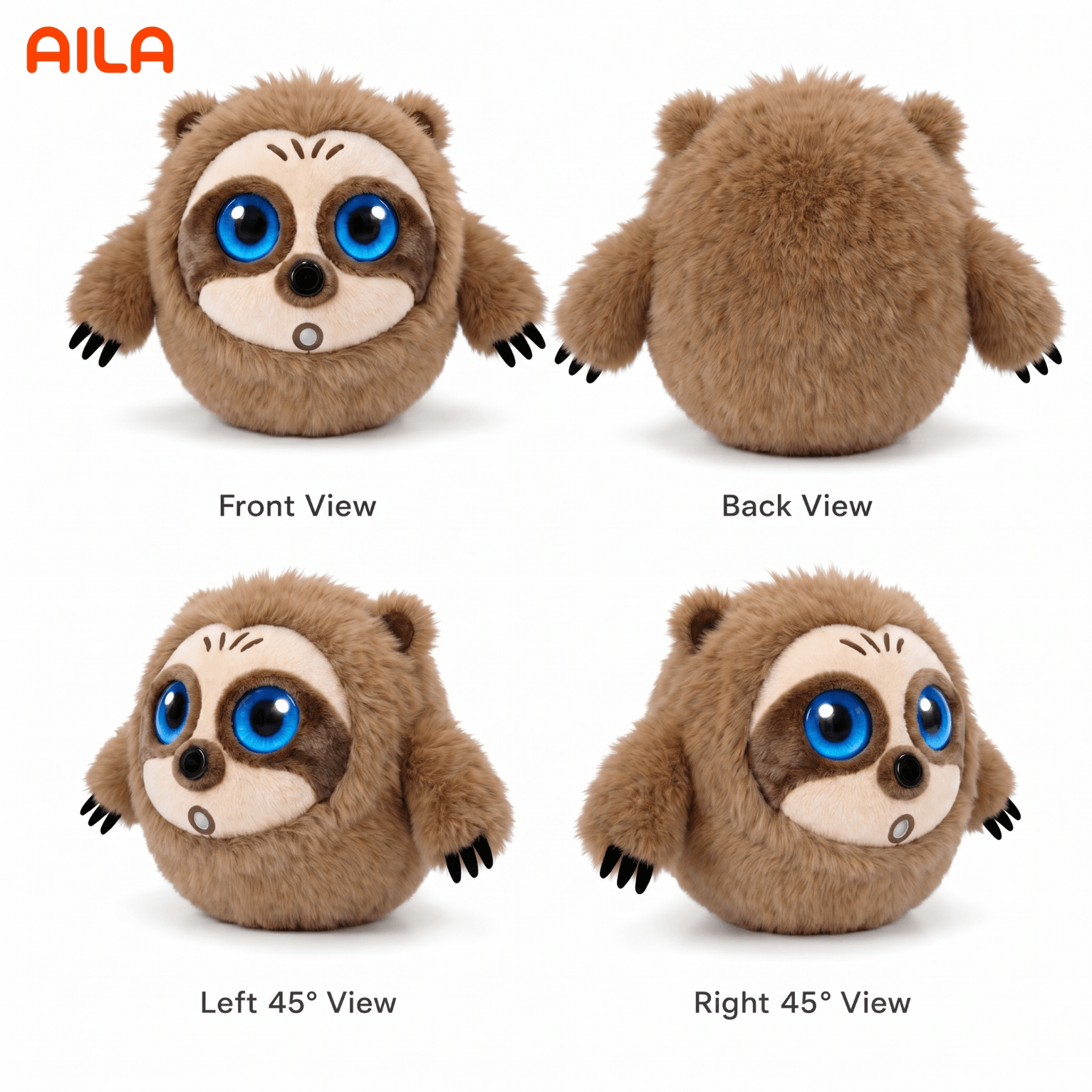 CADOTHY AILA GPT Powered Linux-Based AI Companion Plush Toy Wi-Fi Enabled Interactive Voice Chat App Control Customizable Design