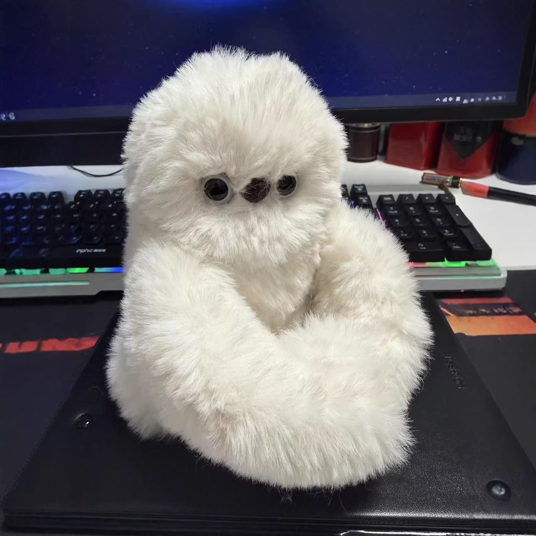 SL7 Retail Mirumi Pet Robot Turn Head Plush Shy Interactive Owl Sing Toy Set Cute Panda Children's Machine Gift Rechargeable