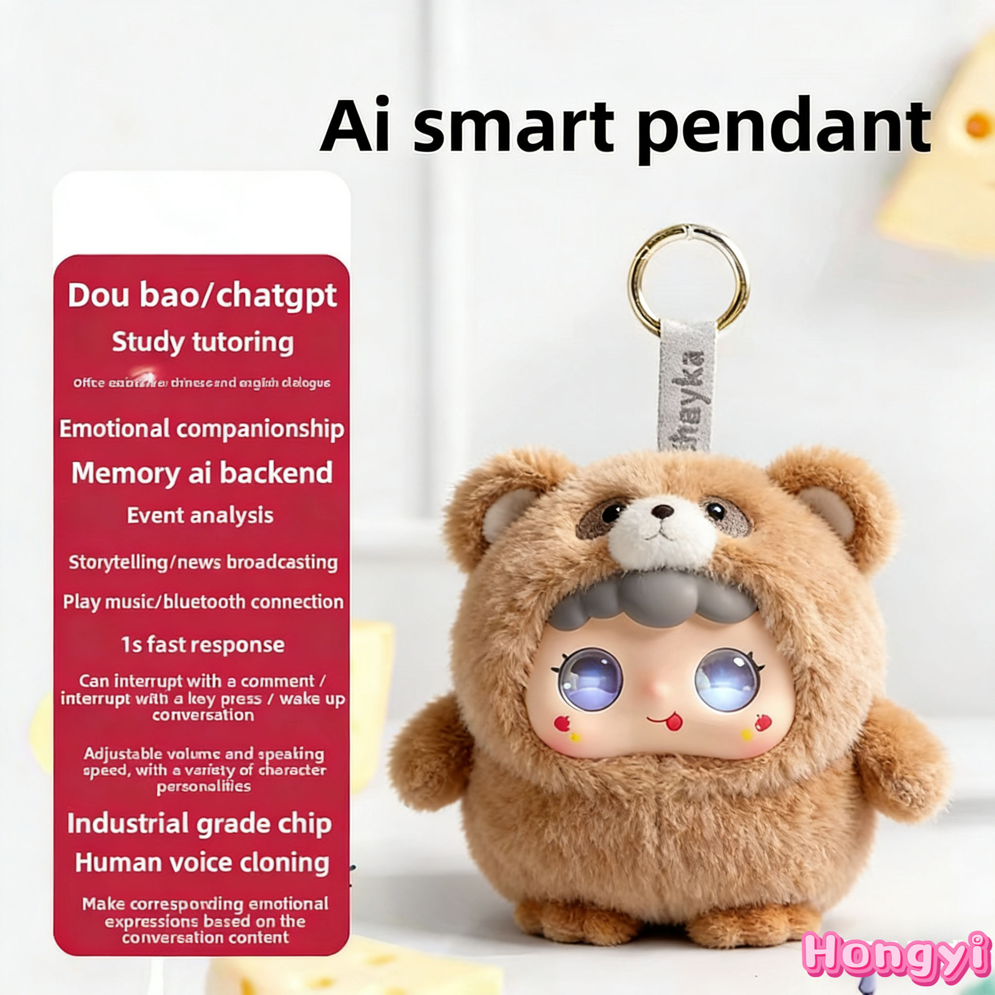 OEM Custom Vinyl AI Doll Smart Emotional Robot Desktop Pet Toy APP Customization Toys with Wireless Connection