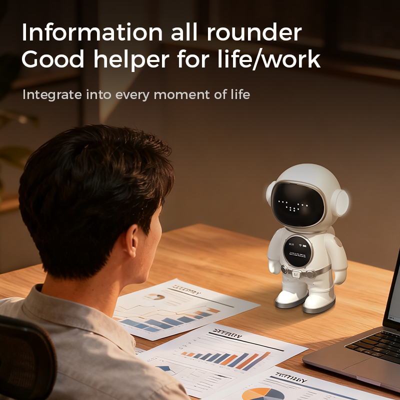 AI Desktop Emo Smart Robot WiFi Voice Control, Emotional Companion Kids Adults, Multilingual AI Desk Buddy Gift Home Office