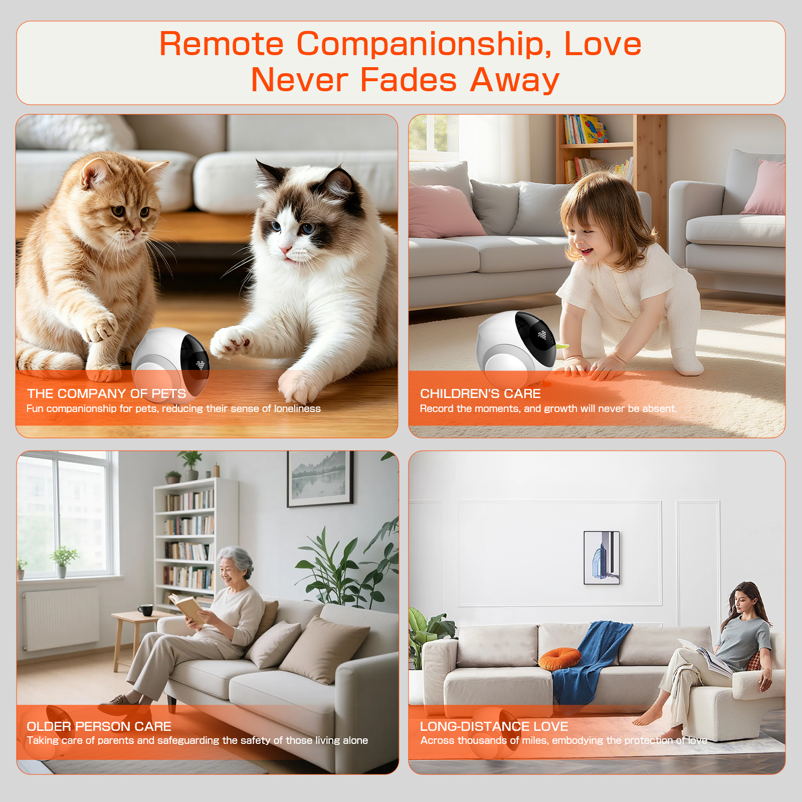 Smart AI Home Robot 360 Mobile Security Protection Child Elderly Care Monitor Pet Interaction Laser Toy APP Control Auto Charge