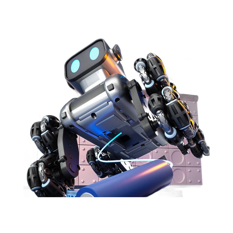 WF Gesture-Controlled Remote-Play Plastic Dog Robot Eight-Wheel All-Terrain 4x4 Off-Road Stunt Climbing Drift Car Toy