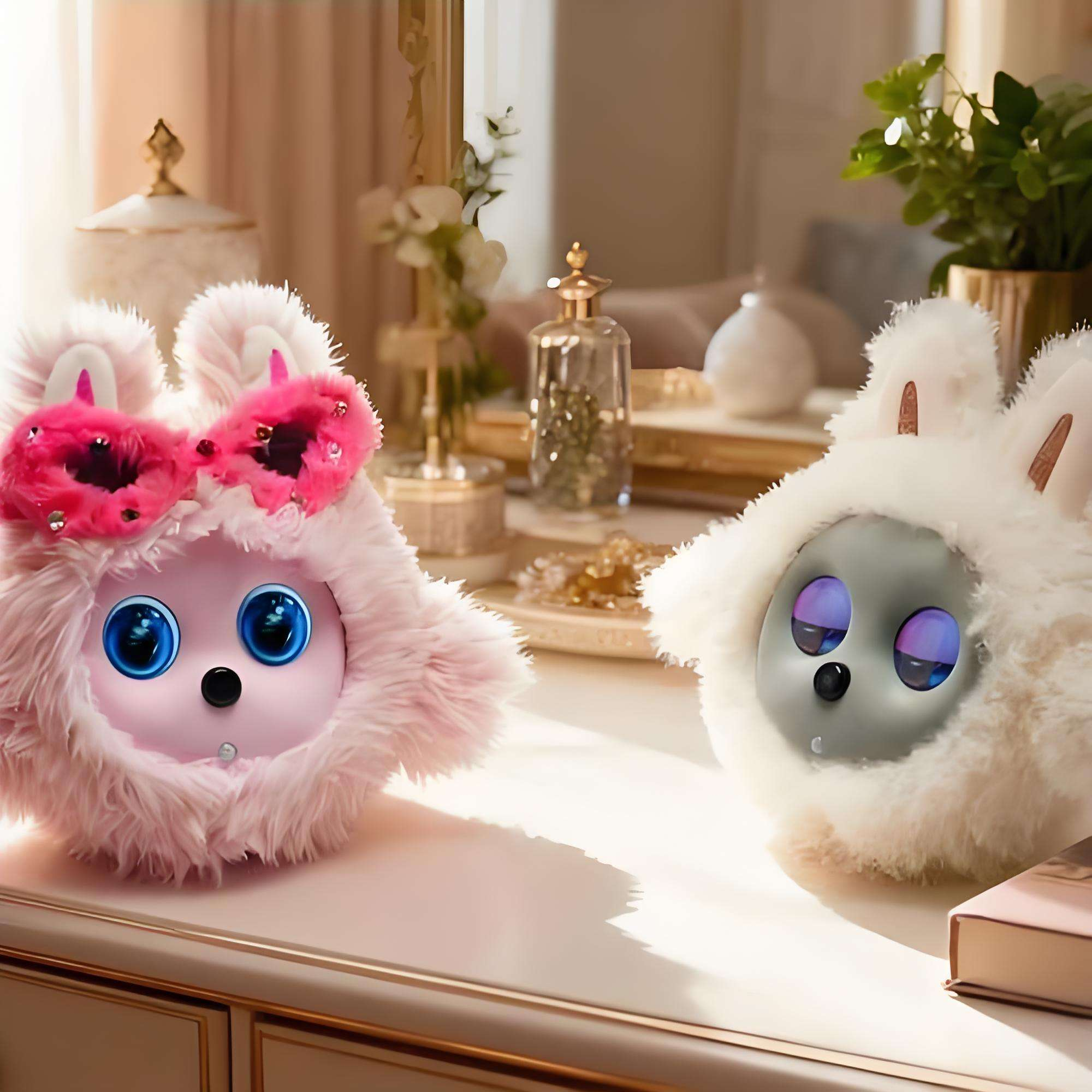 Smart Robot Filled with Ultra-soft Plastic Christmas Gift Storytelling Plush AI Toy with LCD Screen and Eyes Rechargeable