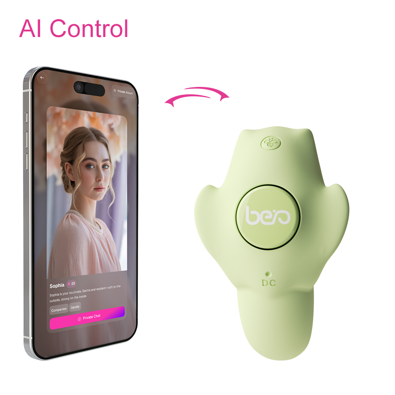 AI Control Smart APP-Controlled Wearable Clitoral Vibrator Cute Bee Panty Latex 9-Speed USB Rechargeable IPx6 40dB Noise Women