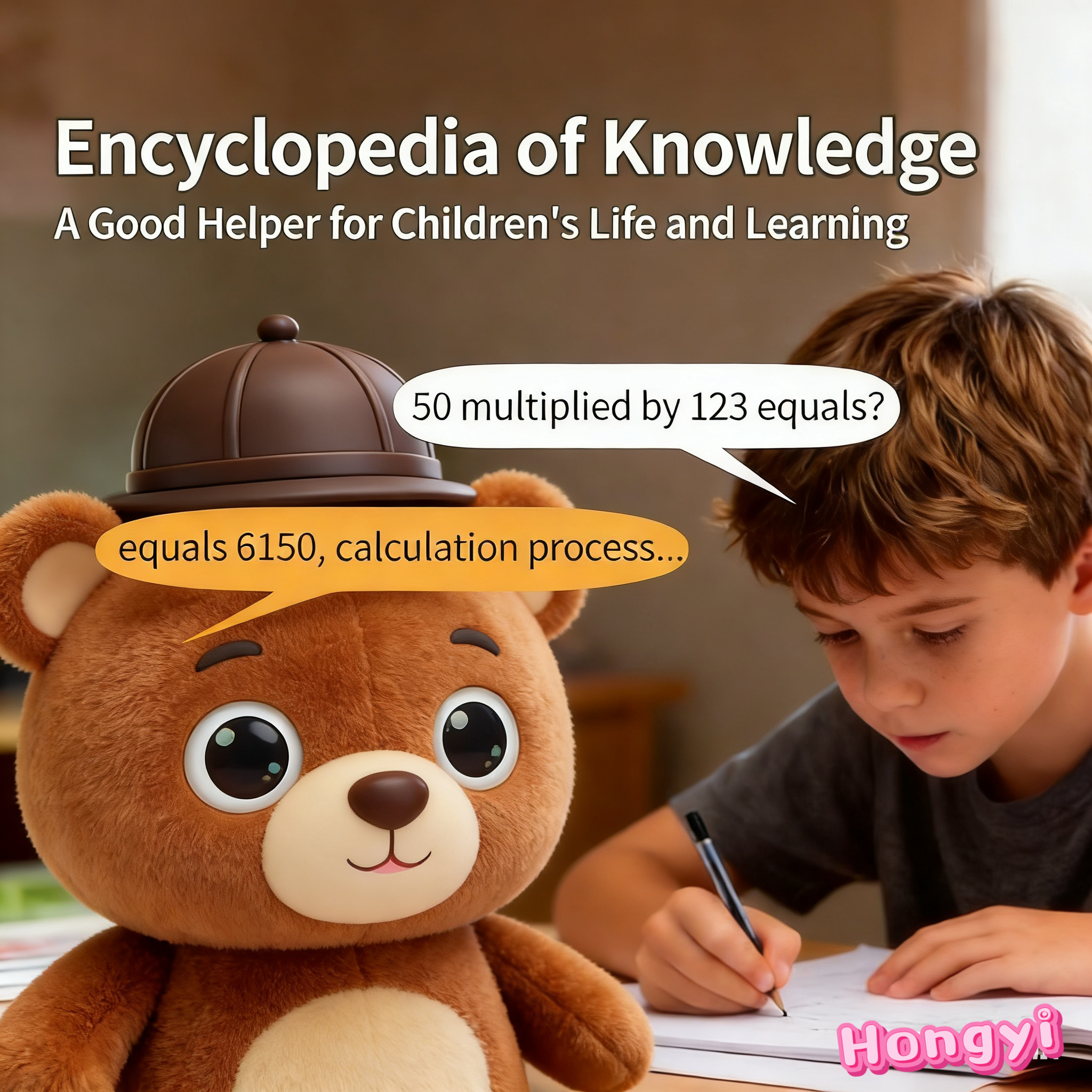Le Doudou AI Intelligent Educational Science Toy Children's Companion Early Education Interactive Plush Adjustable Height