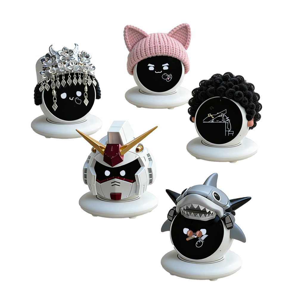 2026 AI Robot Pet WiFi Voice Chat Interactive Companion Toy Desk Devices With Dynamic Facial Expressions and Magnetic Charging