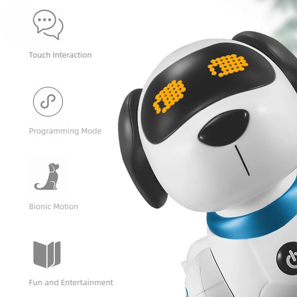 Electric Singing Dancing Robotic Dog Interactive Programmable Smart RC Plastic Toy Educational Indoor-Outdoor for Children