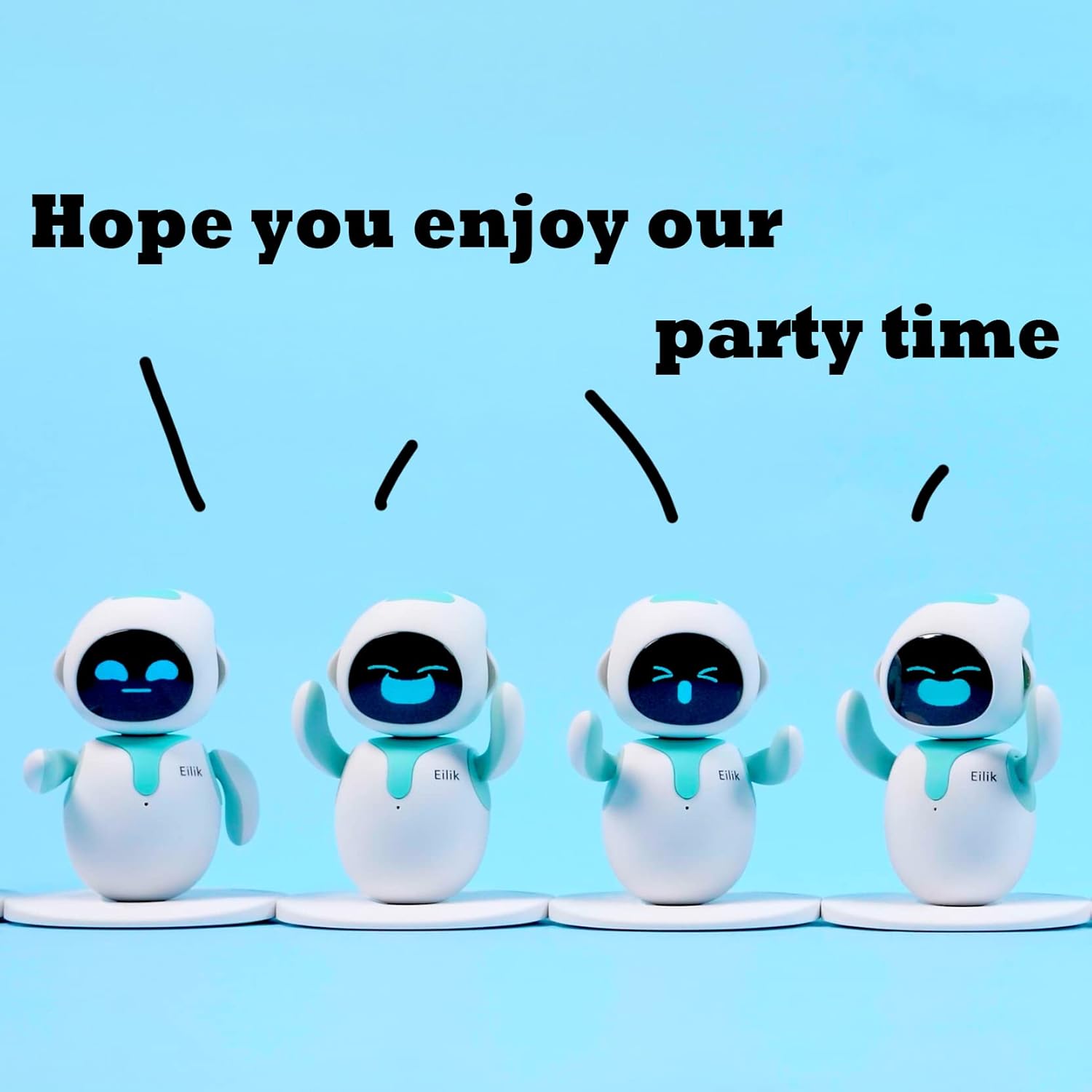 Eilik A Cute Robot Pets for Kids and Adults, Your Perfect Interactive Companion at Home or Workspace, Unique Gifts