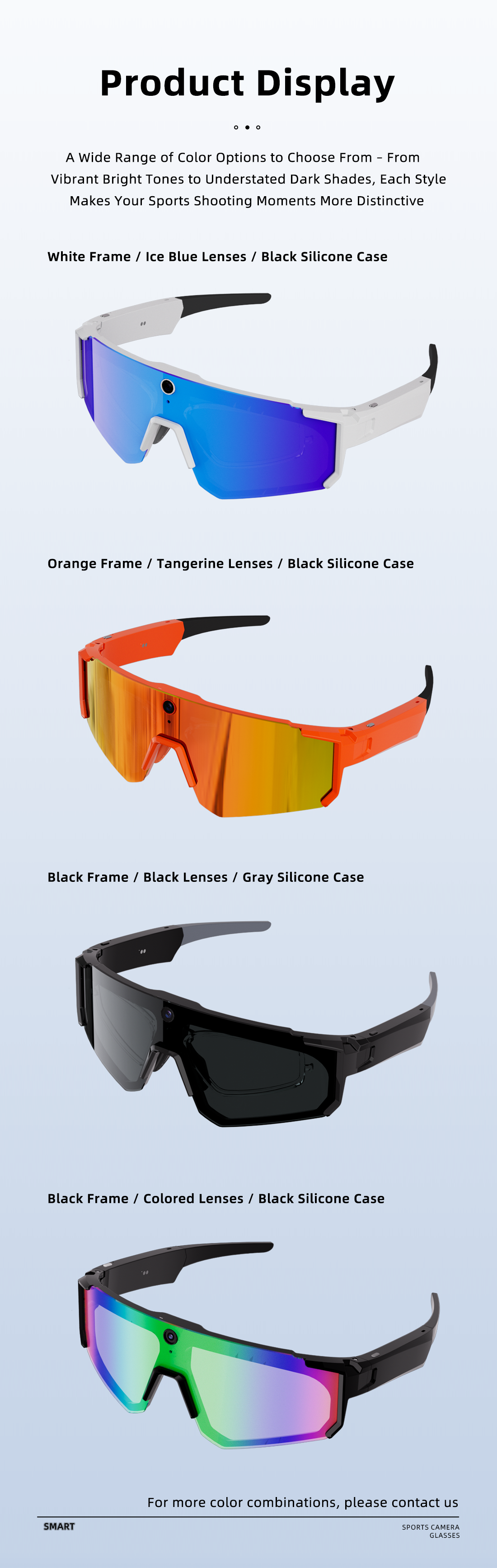 Myopia Friendly Detachable Inner Frame Smart Glasses 8MP HD Camera Call for Daily Office Commute Driving Outdoor Sport
