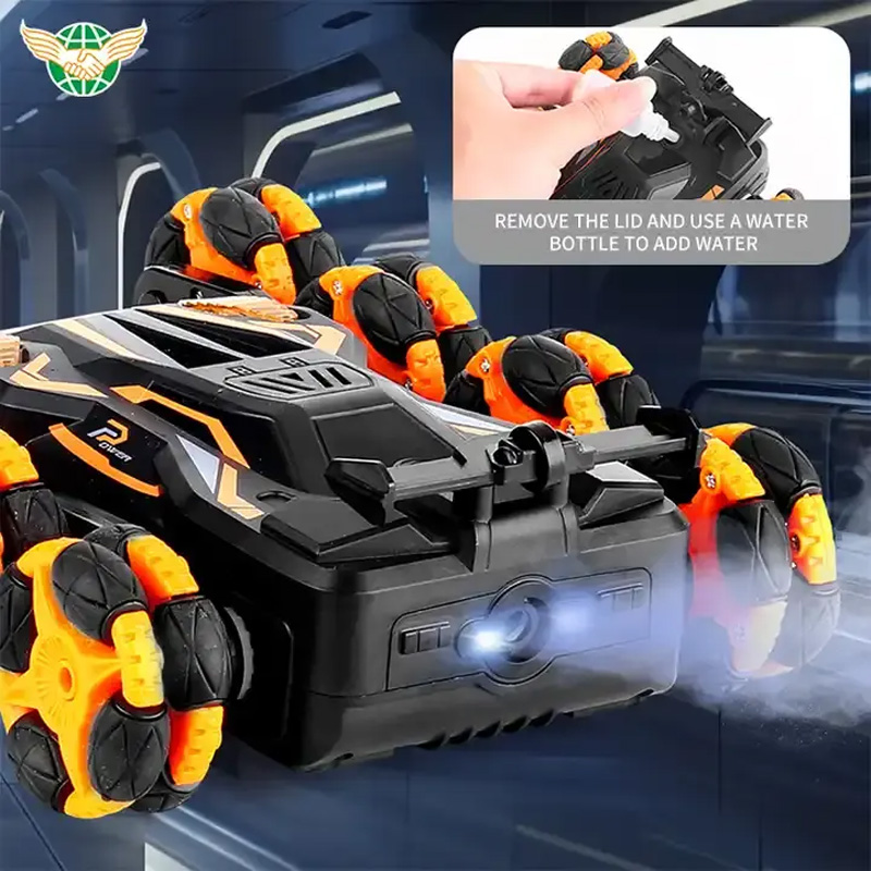 Eight Wheel Rc Stunt Cars Double-Sided Remote Control Drift Cars Multifunctional RC Car with Light and Music
