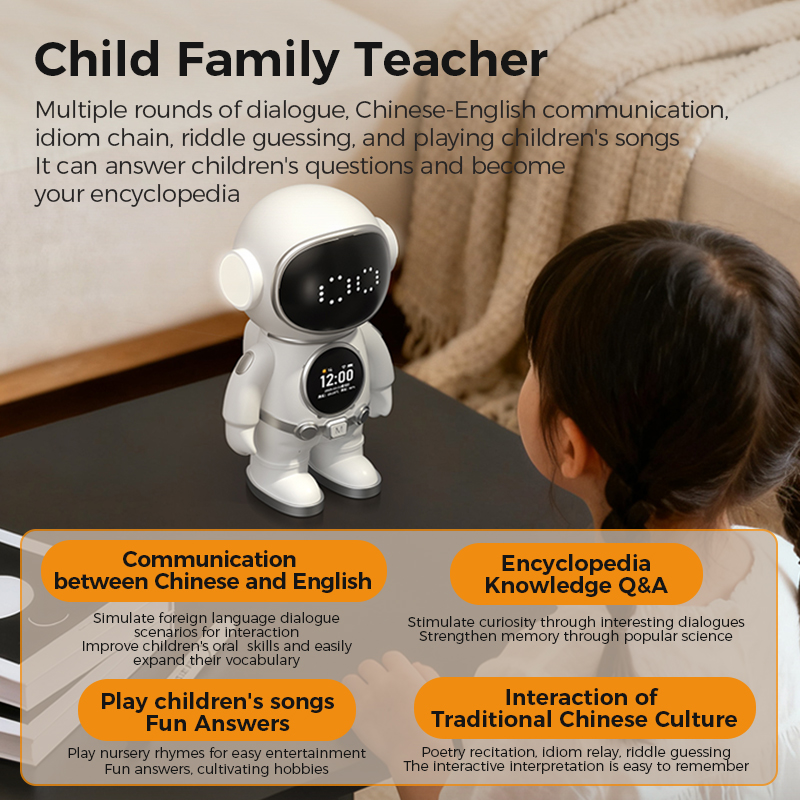 AI Desktop Emo Smart Robot WiFi Voice Control, Emotional Companion Kids Adults, Multilingual AI Desk Buddy Gift Home Office
