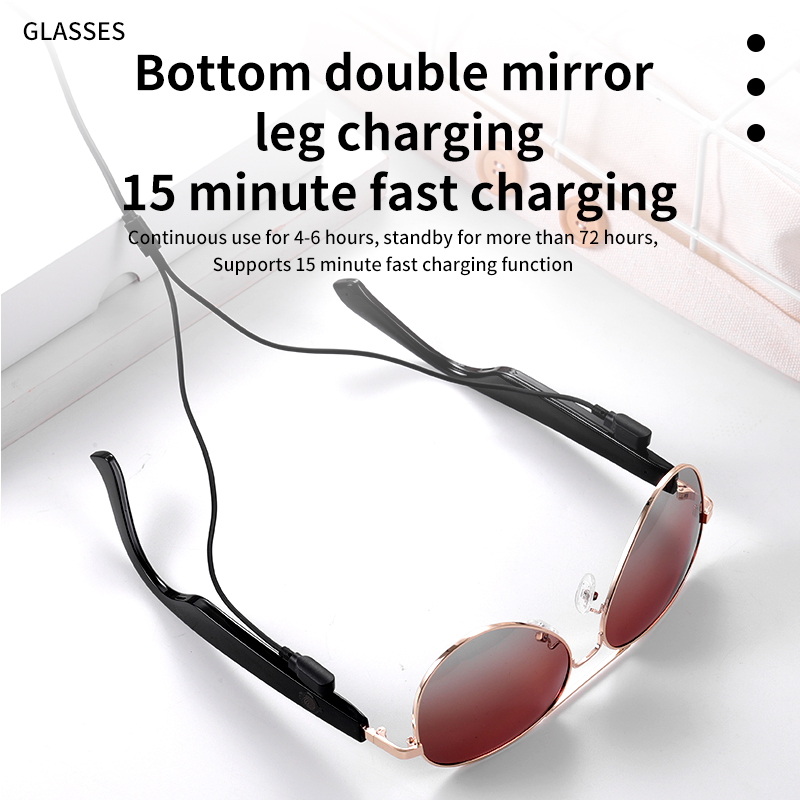 Factory Price AI Smart for Bluetooth Glasses Intelligent Video Camera and Translate Recording Function Wearable Headset