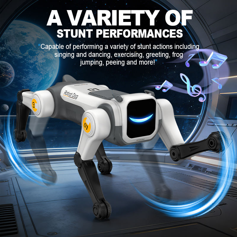 Intelligent Robot Dog, Interactive STEM Pet Toy, Voice-controlled, Programmable, Durable Design, Highly Compatible.