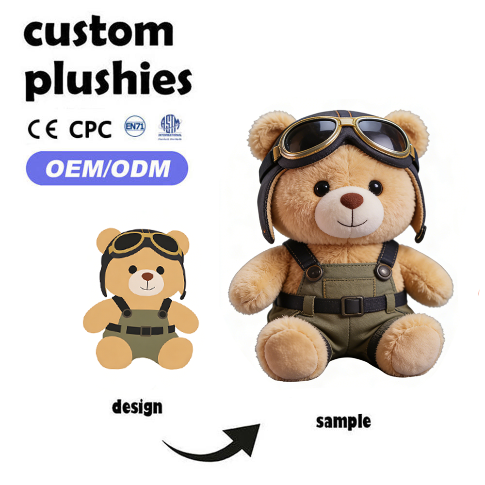 Brown Bear AI Intelligent Robot Plush Toy Featuring Voice and Emotional Companionship Functions an Exclusive Customized Product