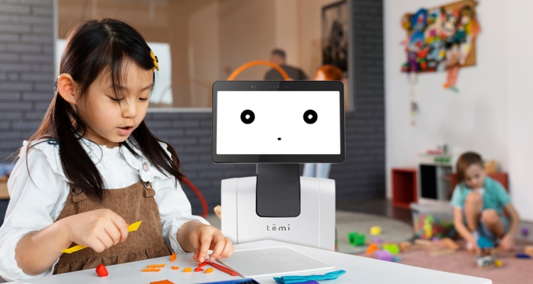 Temi TEMI S1 Educational Robot for Kids Learning Smart AI Voice Control Autonomous Navigation Video Communication Customizable