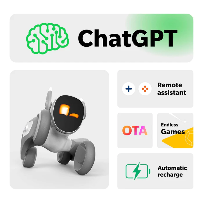 OEM/ODM Advanced AI Pet Robot Loona With Remote Control Auto Charging and Programming Capabilities With ChatGPT