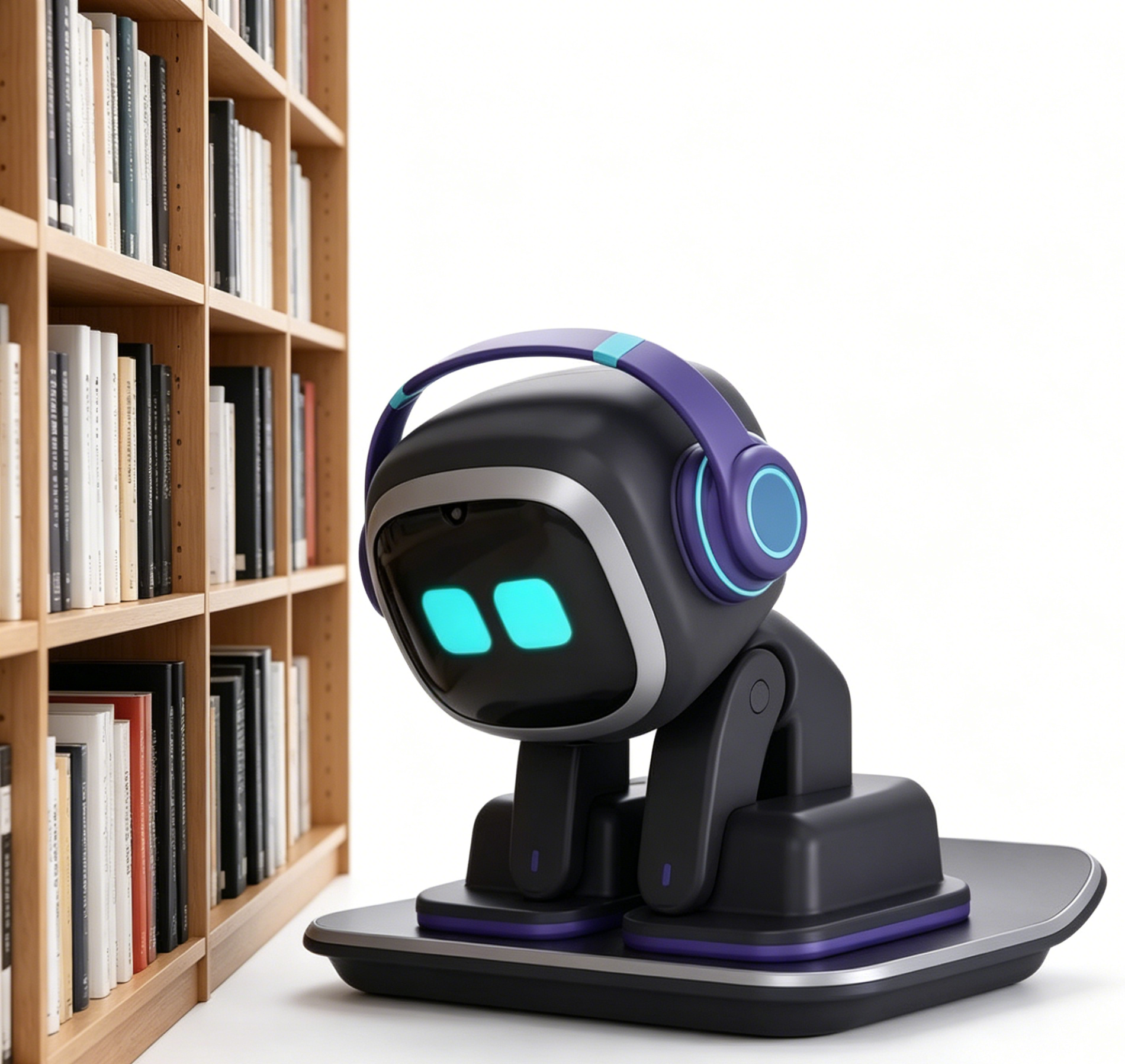 EMOPET EMO Intelligent Robot Emotional Desktop Toy Charging Pile Version Black Electric Emo Robot Pet Ai Intellect Emotional