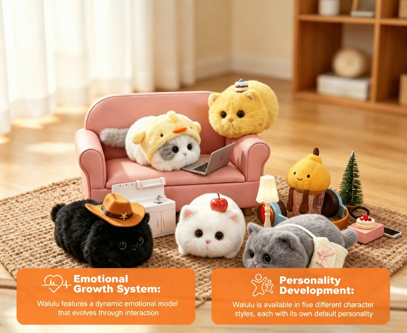 AI Toy Robot Cat Electronic Pet for Kids Smart Memory Voice Control App Enabled Learning Toy