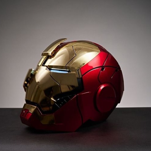 2026 Hot Sale Marvle Toys Iron Woman Robot 1/1 COSPLAY Lighting Eyes Voice Control for Christmas and New Year Gift