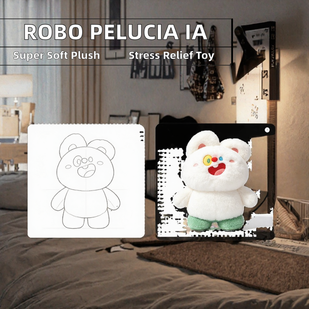 Smart Interactive Plush Robot Toy With AI Multi-Language Dialogue For Kids