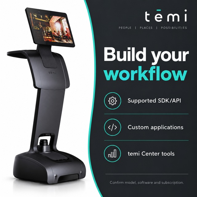 Temi TEMI S1 Educational Robot for Kids Learning Smart AI Voice Control Autonomous Navigation Video Communication Customizable