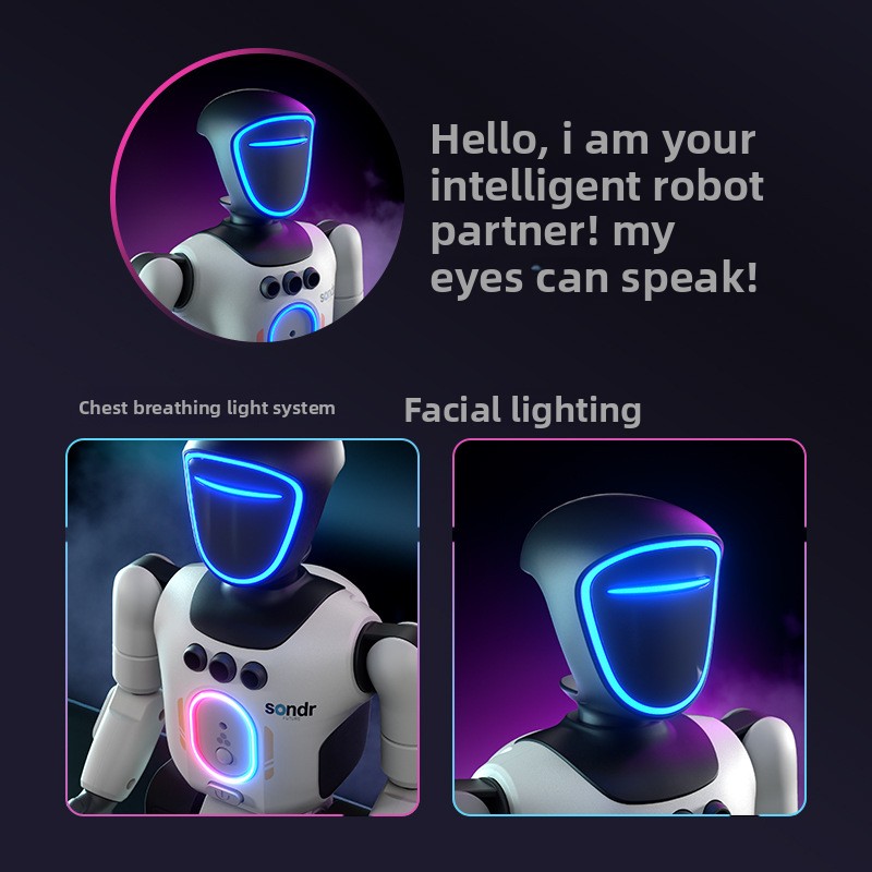Smart AI Humanoid Robot Toy STEM Educational Voice Interactive Dancing Singing Remote Control Rechargeable Kids