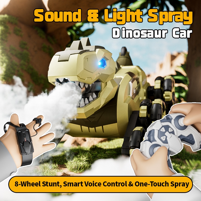 4DRC Y12 Gesture Sensing RC Car One-Key Spin All-Terrain Climbing Vehicles 8-Wheel Stunt 2.4G Remote Control Car with Mist Spray