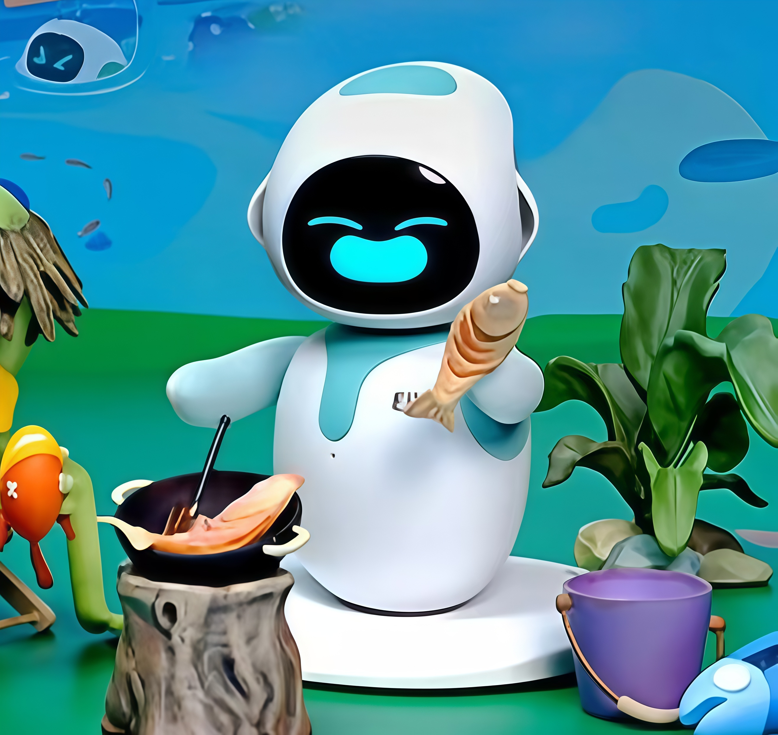 Eilik Official Authentic Smart Robot, Desktop Interactive Electronic Pet, AI Companion Robot That Plays Games