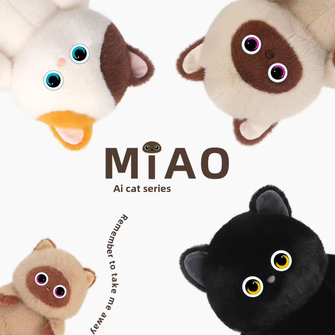Cross-Border AI Emotional Companion Robot Toy Miao Xingren Calico Cat Electronic Pet Children Gift Polyester Material PP
