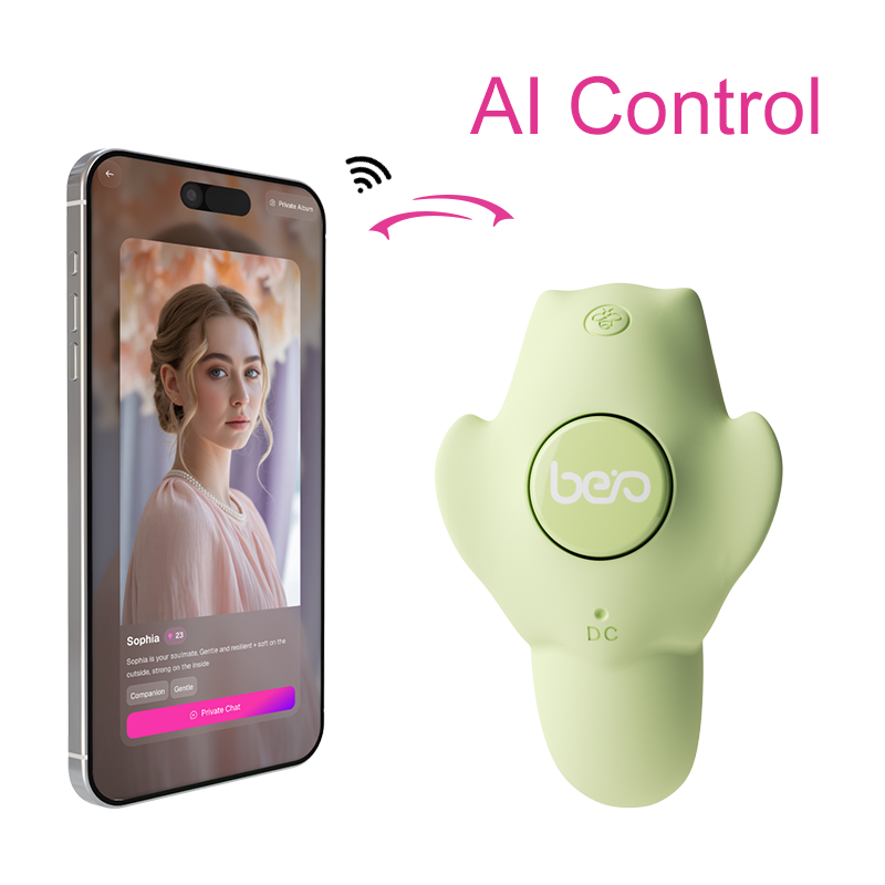 AI Control Smart APP-Controlled Wearable Clitoral Vibrator Cute Bee Panty Latex 9-Speed USB Rechargeable IPx6 40dB Noise Women