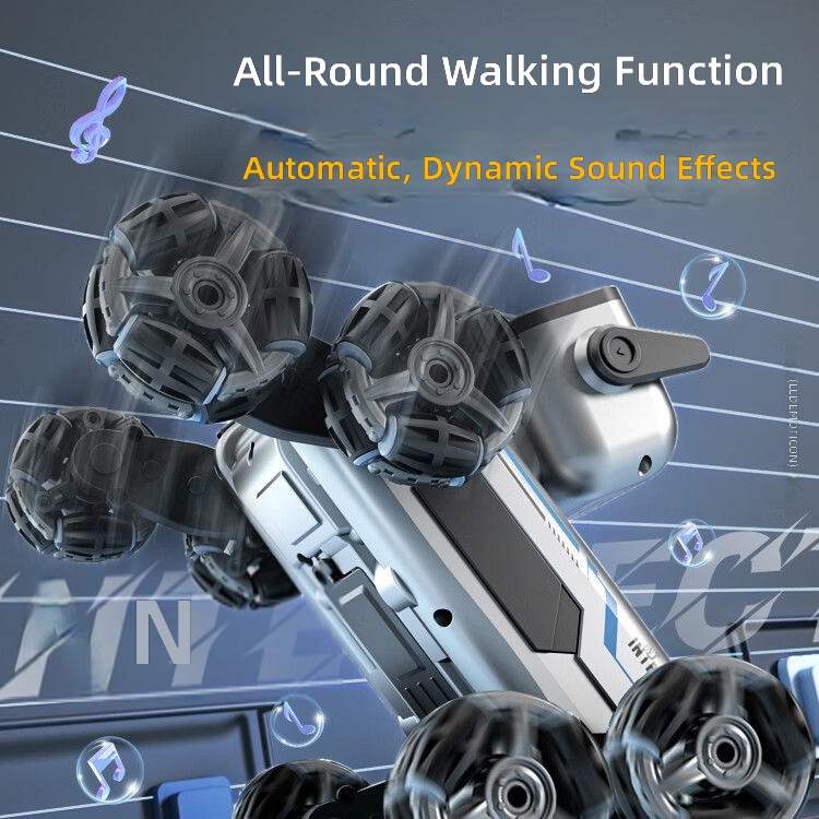 WF Gesture-Controlled Remote-Play Plastic Dog Robot Eight-Wheel All-Terrain 4x4 Off-Road Stunt Climbing Drift Car Toy